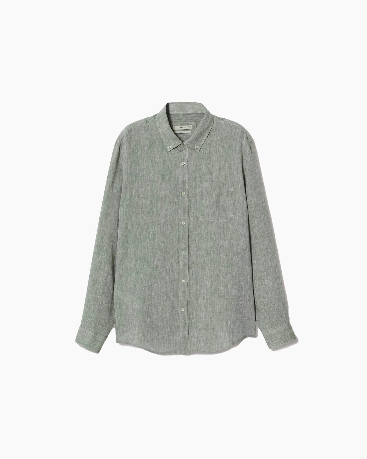 100% linen slim-fit shirt