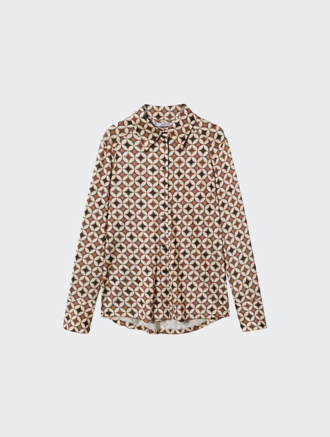 Geometric print shirt